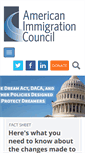 Mobile Screenshot of americanimmigrationcouncil.org